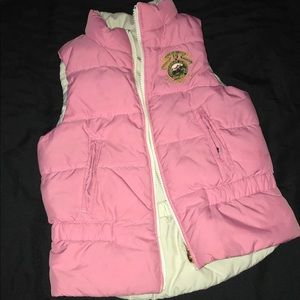 Ralph Lauren Reversible Pink /Grey Vest size 6